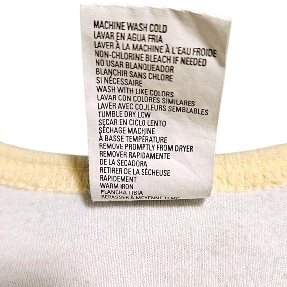 Little Me Footed Sleeper Baby 6M Yellow & White VTG Duck Duck Goose 100% Cotton - Picture 9 of 9